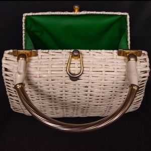 1950s Koret designer vintage basket purse
